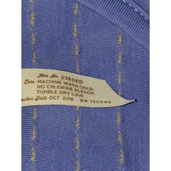 Women's MATILDA JANE Dress Exploration Blue Tan Stripes Small Knit - Picture 7 of 9